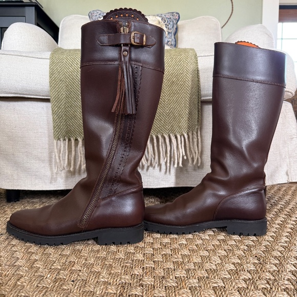 Women's Brown Riding Boots- House of Bruar Scotland SIZE US 9 - Picture 2 of 8